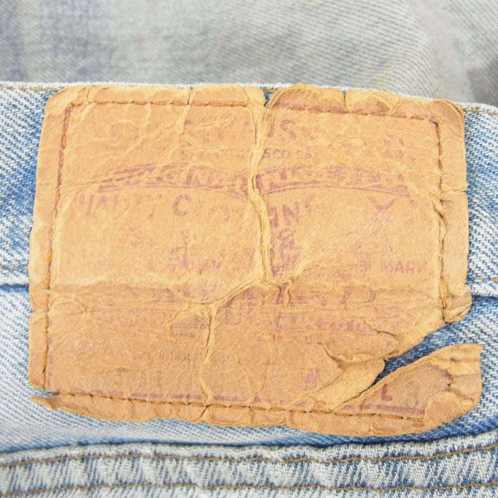 Levi's リーバイス 501 ボタン裏刻印524 赤耳 デニム パンツ インディゴブルー系 サイズ表記無【中古】