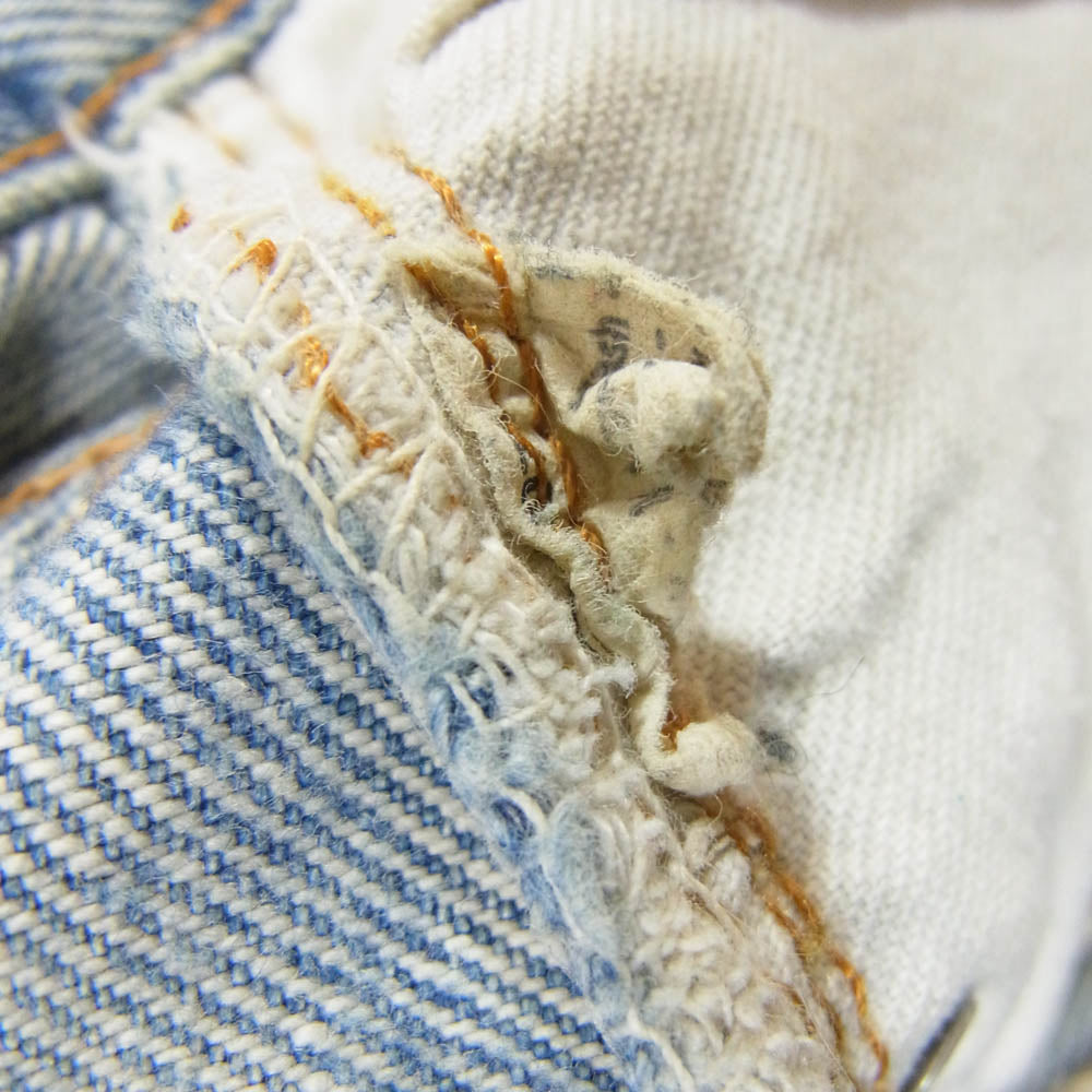 Levi's リーバイス 501 ボタン裏刻印524 赤耳 デニム パンツ インディゴブルー系 サイズ表記無【中古】