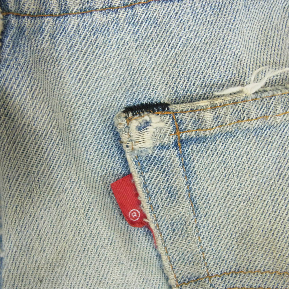 Levi's リーバイス 501 ボタン裏刻印524 赤耳 デニム パンツ インディゴブルー系 サイズ表記無【中古】