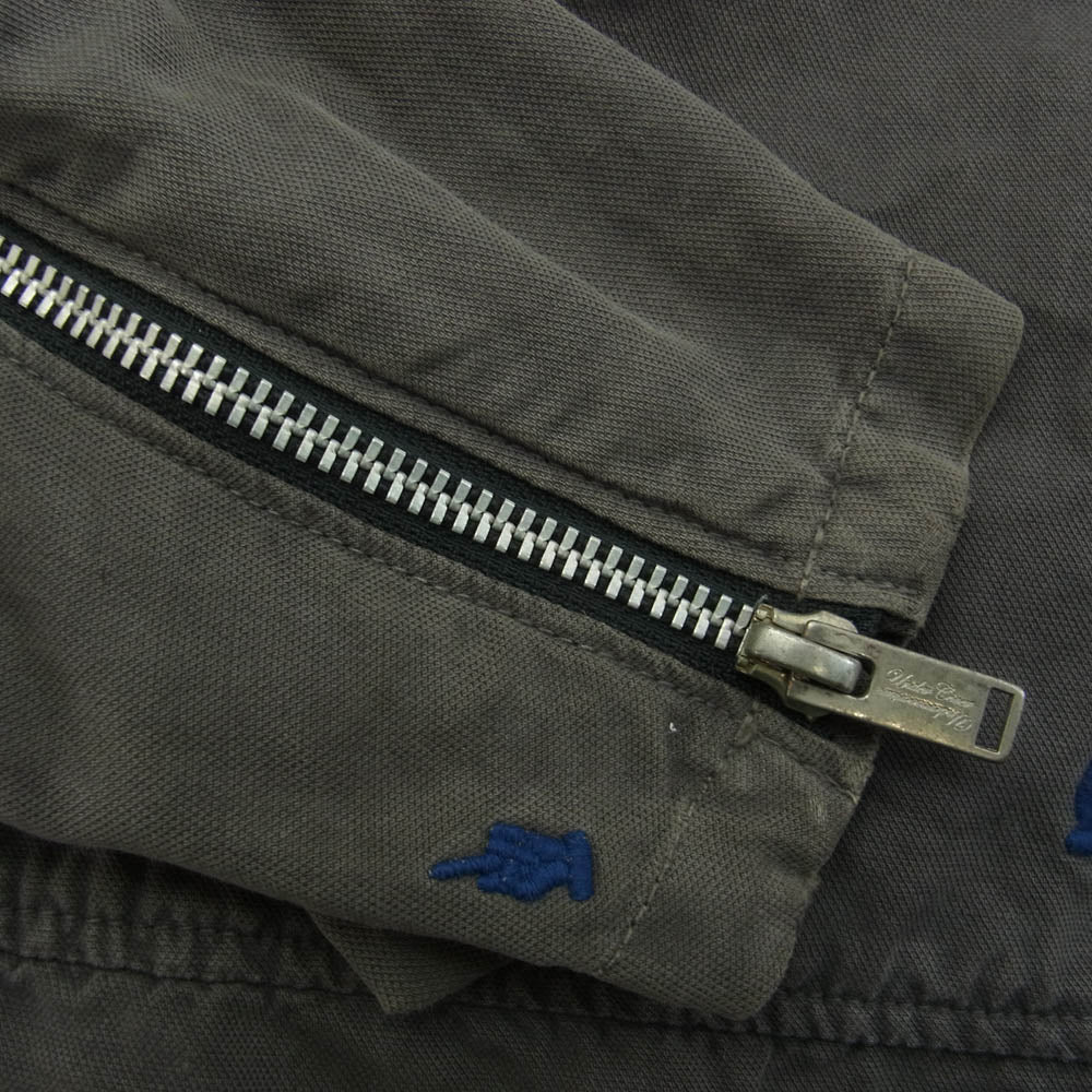 UNDERCOVER アンダーカバー 13SS K4202-2 UNDERCOVERISM OX FF 刺繍 フィンガーファック コットン シングル ジャケット ブラウンよりのグレー系 2【中古】