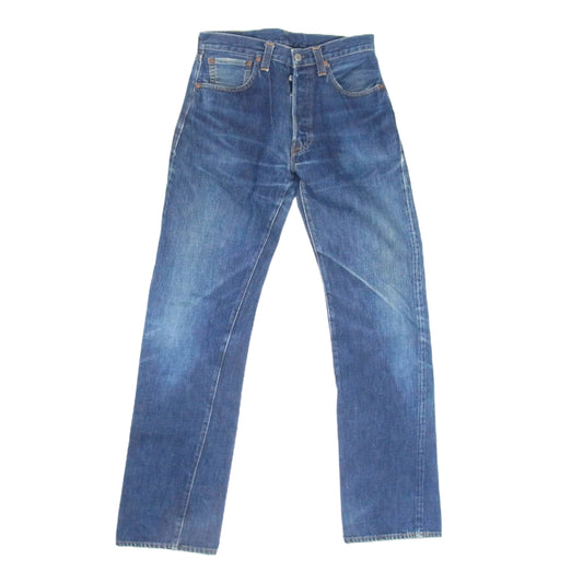 Levi's リーバイス 90s バレンシア製 USA製 501XX ストレート デニム パンツ インディゴ ボタンフライ BIG E ボタン裏刻印555 インディゴブルー系 33【中古】
