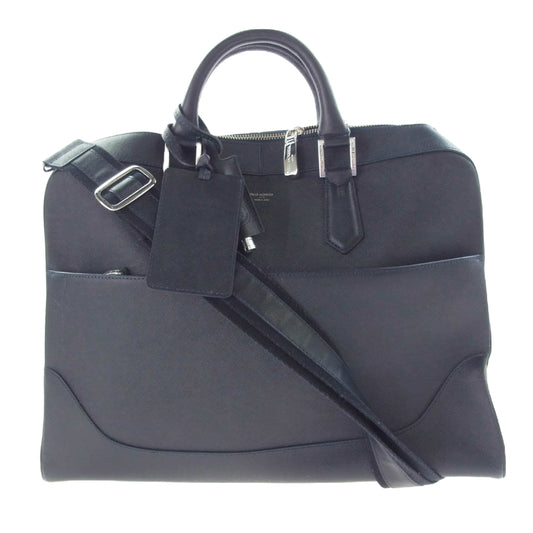 PELLE MORBIDA ペッレモルビダ CA014A Capitano キャピターノブリーフケース ビジネスバッグ ネイビー系【中古】