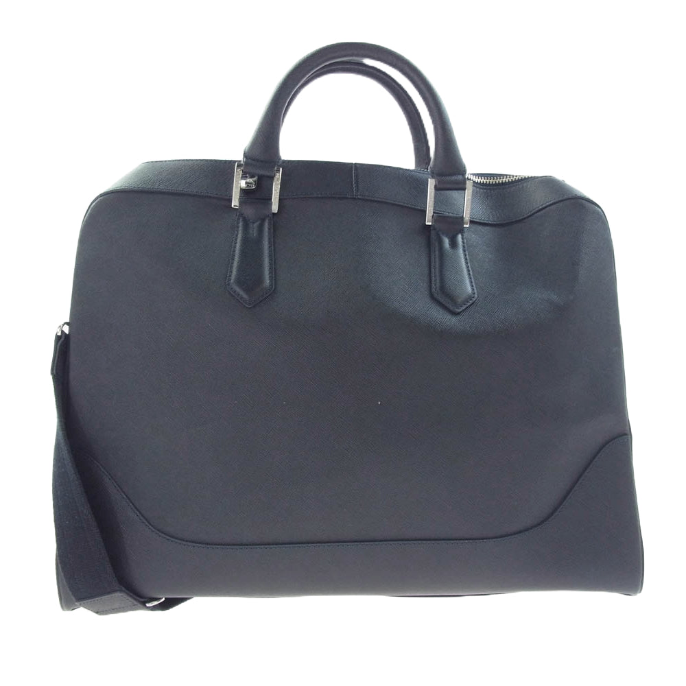 PELLE MORBIDA ペッレモルビダ CA014A Capitano キャピターノブリーフケース ビジネスバッグ ネイビー系【中古】