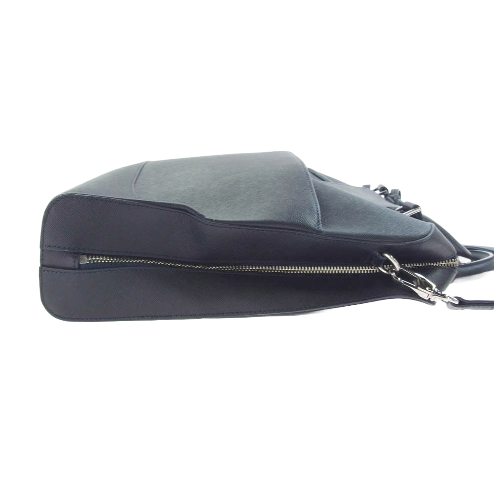 PELLE MORBIDA ペッレモルビダ CA014A Capitano キャピターノブリーフケース ビジネスバッグ ネイビー系【中古】