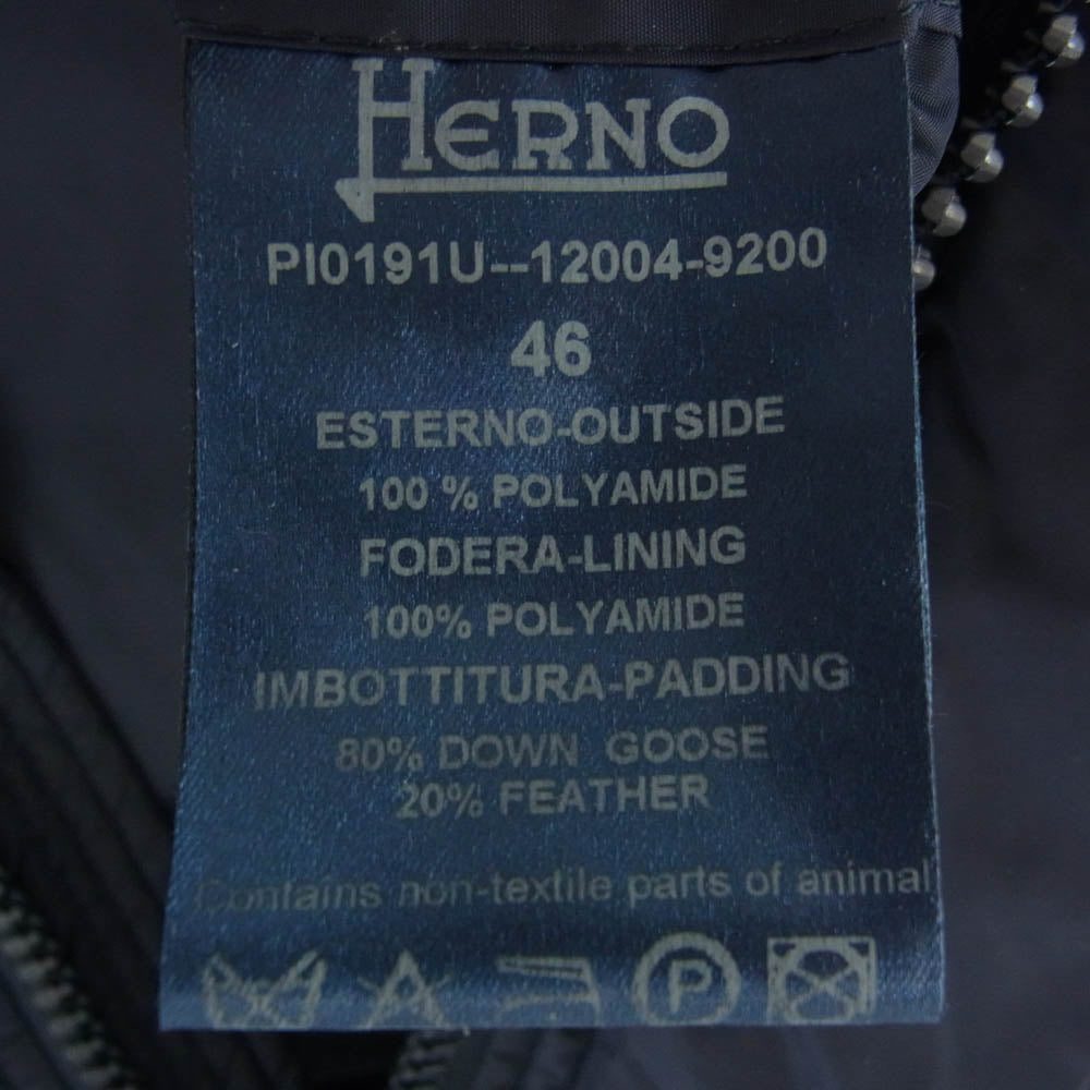 Herno ヘルノ PI0191U-12004-9200 ダウン ジャケット ネイビー系 46【中古】