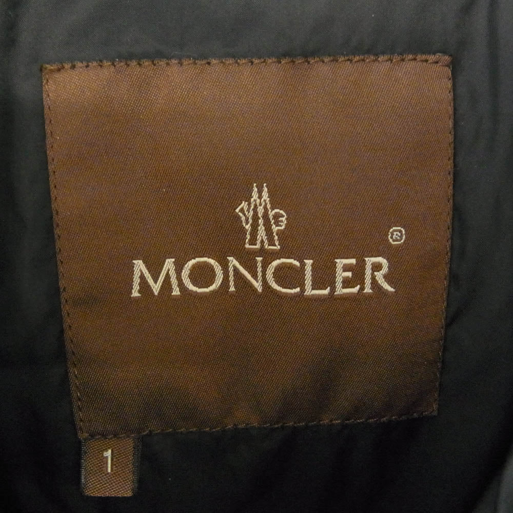 MONCLER モンクレール 茶タグ BAZILLE バジーレ ダウンジャケット ブラウン系 1【中古】