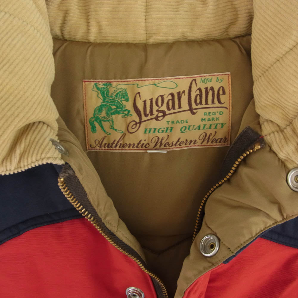 SUGAR CANE シュガーケーン SC13068 フーデッド 中綿 ベスト マルチカラー系 L【中古】
