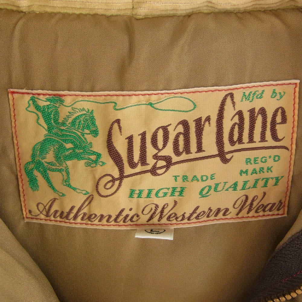 SUGAR CANE シュガーケーン SC13068 フーデッド 中綿 ベスト マルチカラー系 L【中古】