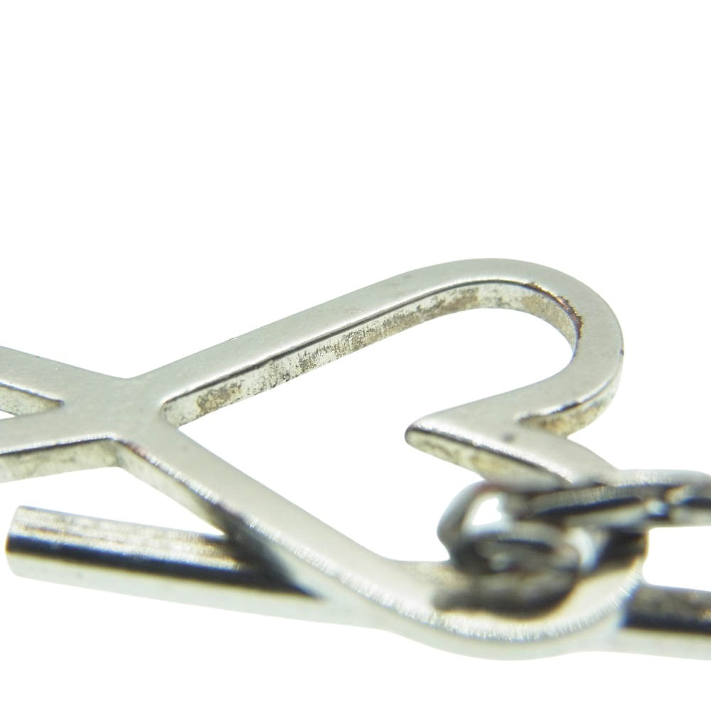 AMI PARIS アミパリス Alexandre Mattiussi Ami de Coeur ハートロゴ チェーン ブレスレット シルバー系 2【中古】