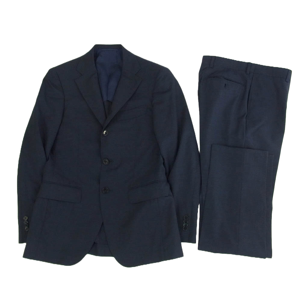 BEAMS ビームス BEAMSF 段返り2B スーツ セットアップ ネイビー系 42【中古】