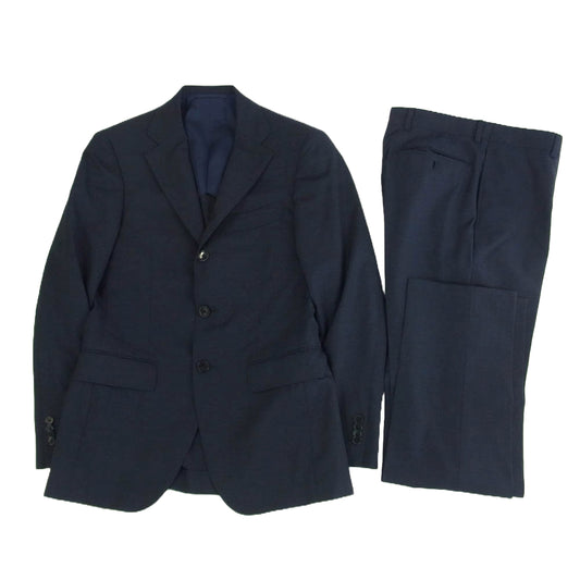 BEAMS ビームス BEAMSF 段返り2B スーツ セットアップ ネイビー系 42【中古】
