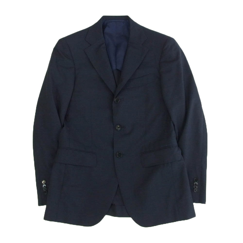 BEAMS ビームス BEAMSF 段返り2B スーツ セットアップ ネイビー系 42【中古】