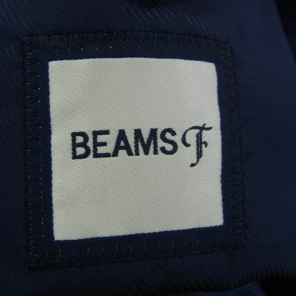 BEAMS ビームス BEAMSF 段返り2B スーツ セットアップ ネイビー系 42【中古】