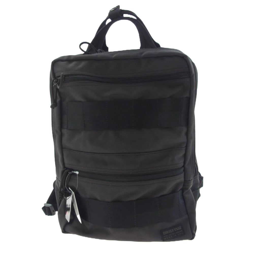 BRIEFING ブリーフィング UNITED ARROWS UA SQ PACK1 ユナイテッドアローズ別注 スクエア バックパック リュック グレー系 ブラック系【美品】【中古】