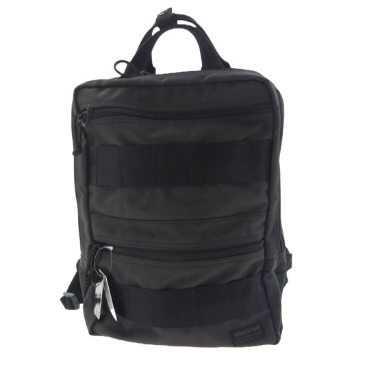 BRIEFING ブリーフィング UNITED ARROWS UA SQ PACK1 ユナイテッドアローズ別注 スクエア バックパック リュック グレー系 ブラック系【美品】【中古】