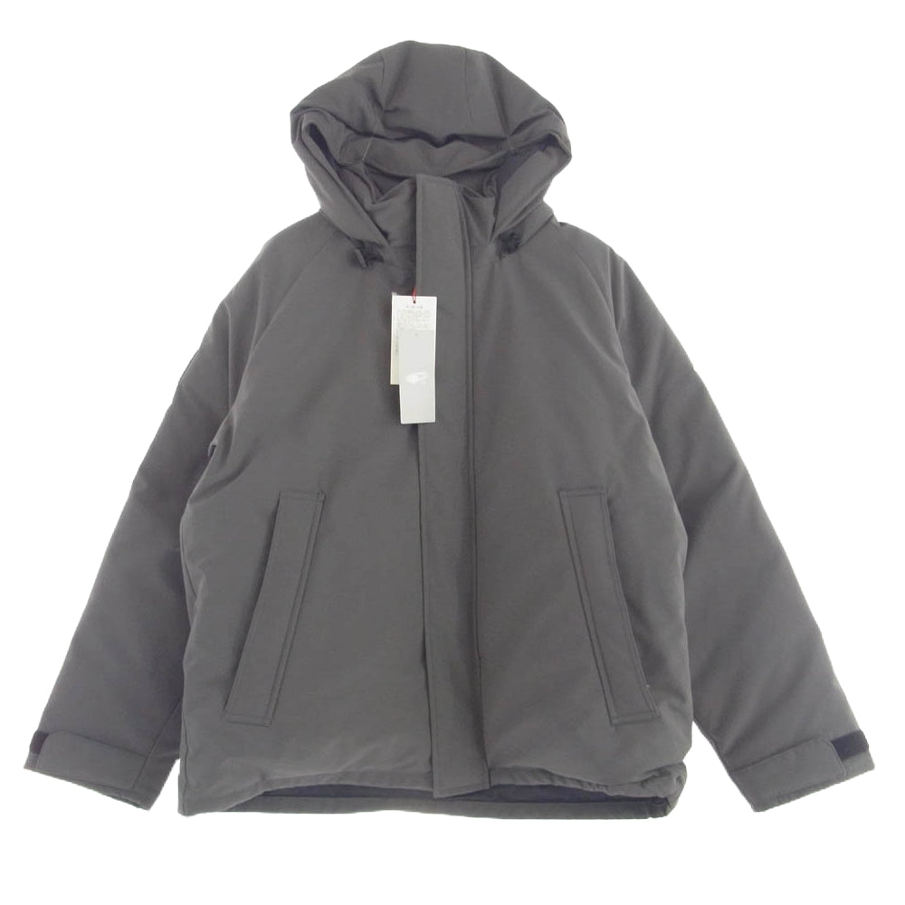 Danton ダントン DT-A0030 DOWN ARMY HOODED JACKET ダウン ジャケット グレー系 S【極上美品】【中古】
