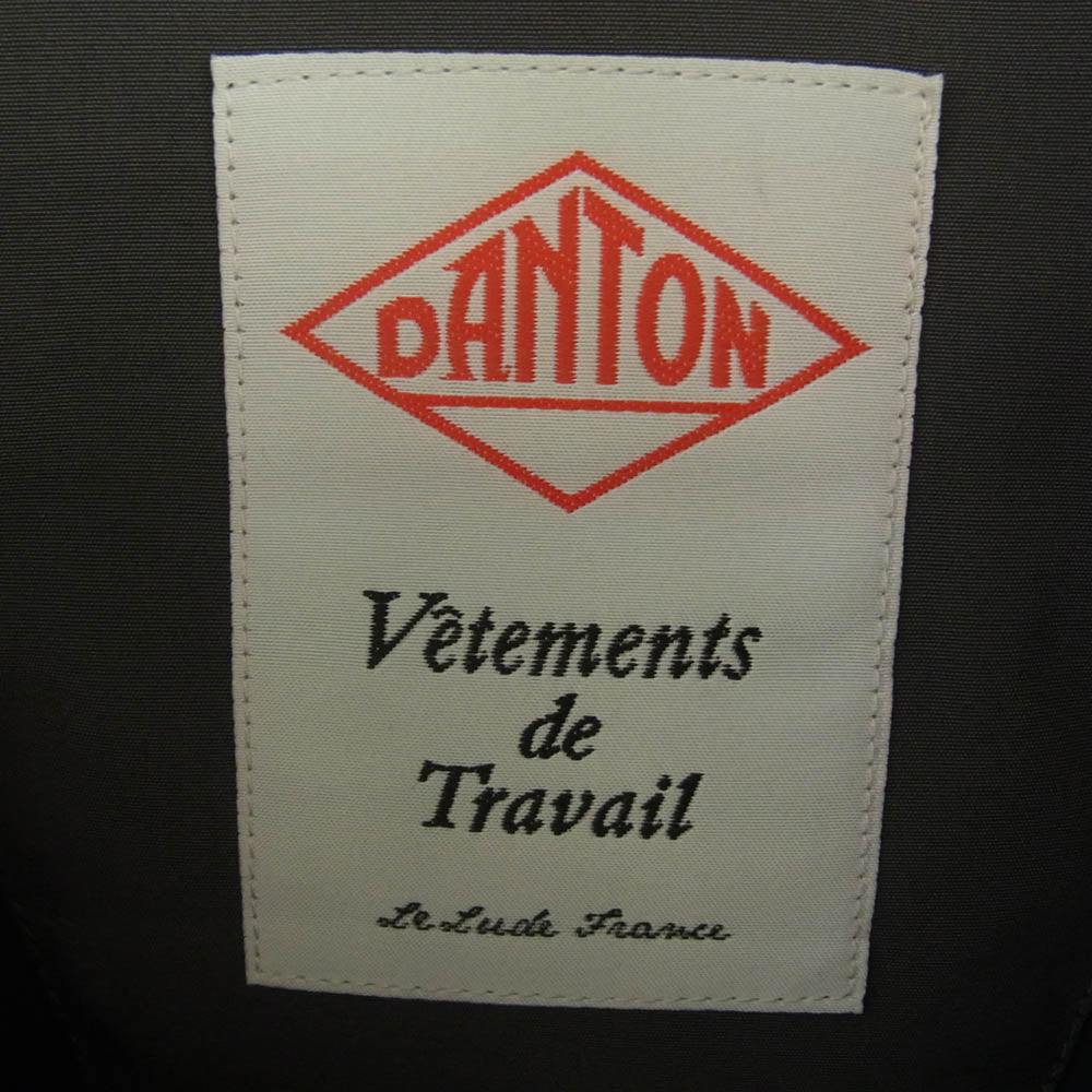 Danton ダントン DT-A0030 DOWN ARMY HOODED JACKET ダウン ジャケット グレー系 S【極上美品】【中古】
