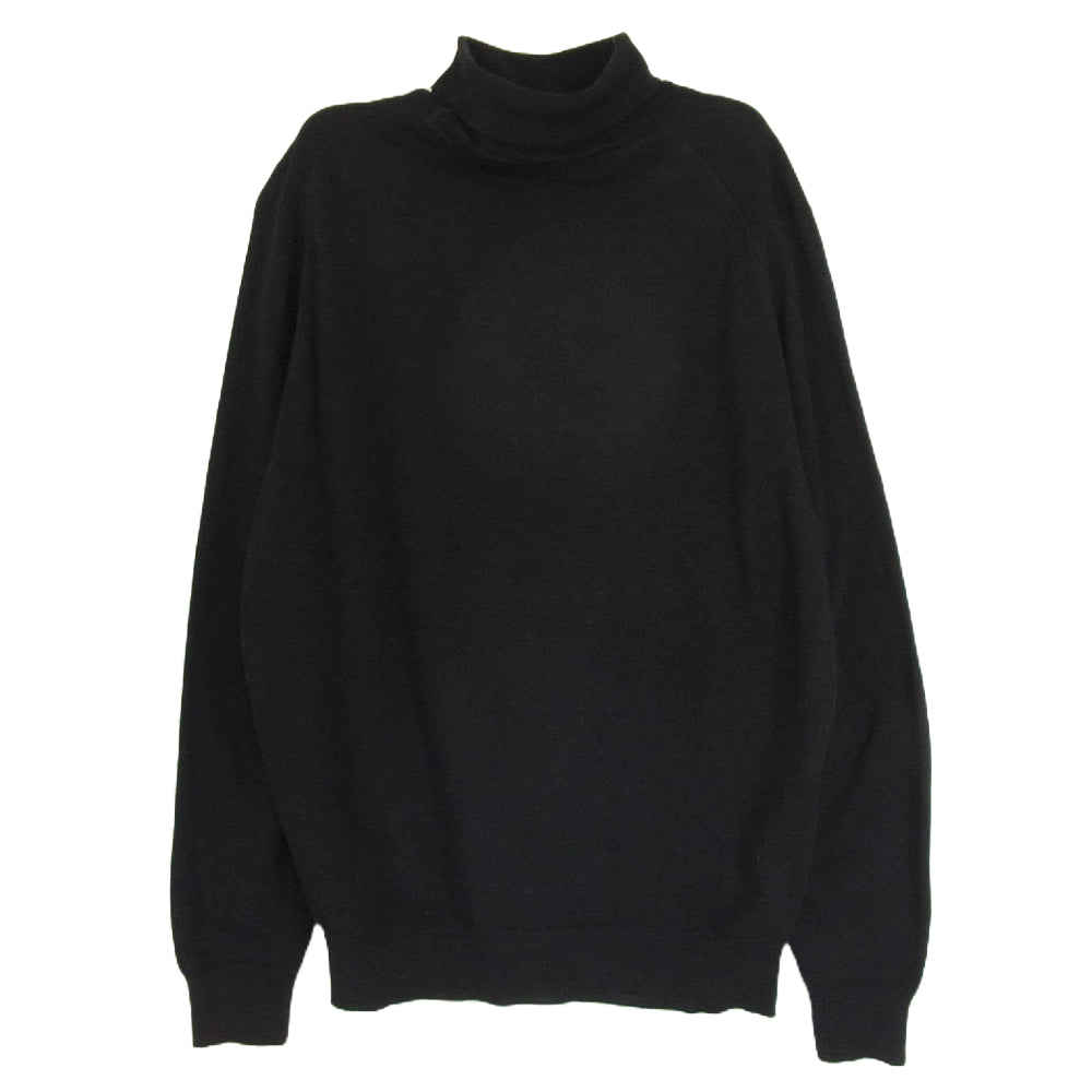JOHN SMEDLEY ジョンスメドレー × BEAMS F ビームス タートルネック ニット ブラック系 S【中古】