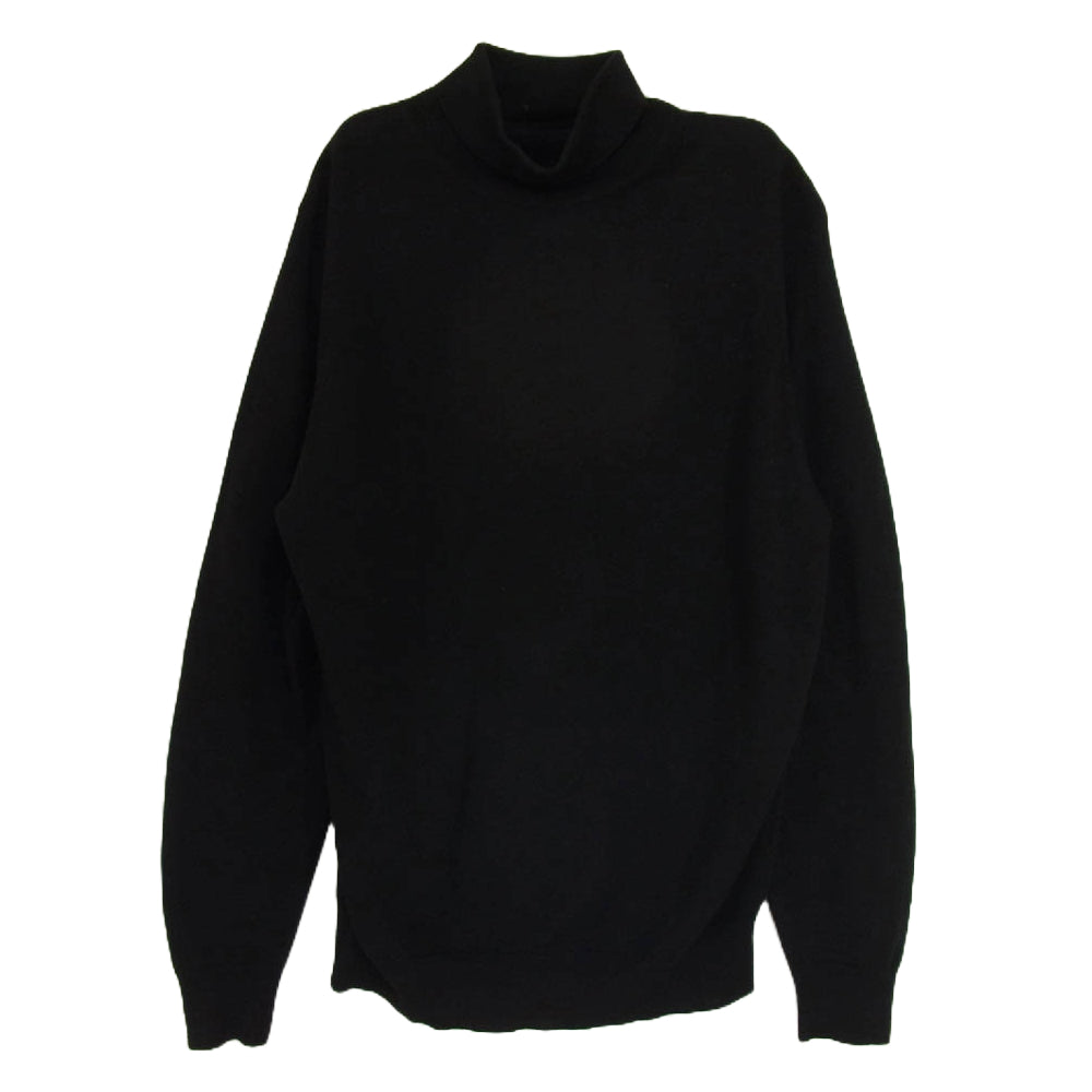 JOHN SMEDLEY ジョンスメドレー × BEAMS F ビームス タートルネック ニット ブラック系 S【中古】