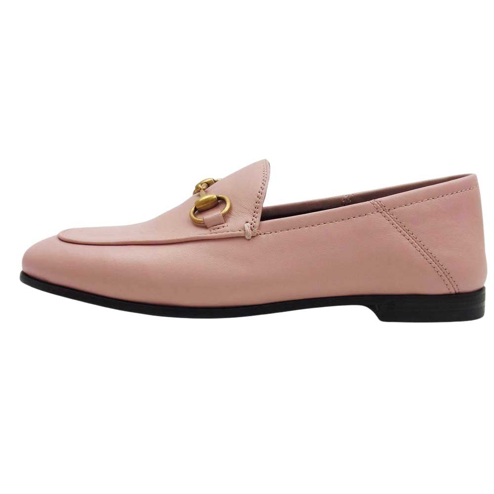 GUCCI グッチ ホースビット ローファー ピンク系 34【中古】