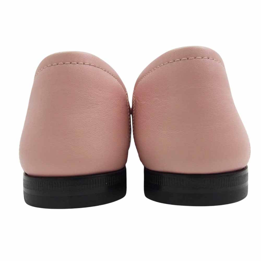 GUCCI グッチ ホースビット ローファー ピンク系 34【中古】