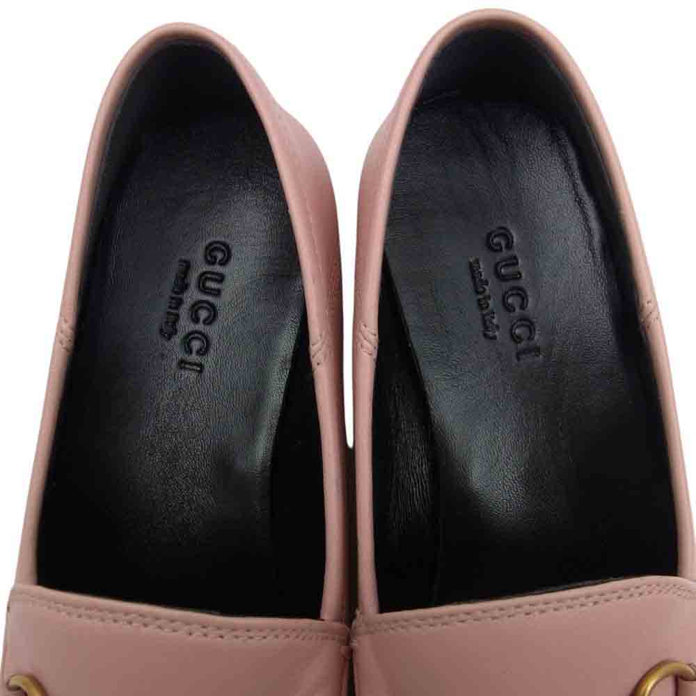 GUCCI グッチ ホースビット ローファー ピンク系 34【中古】