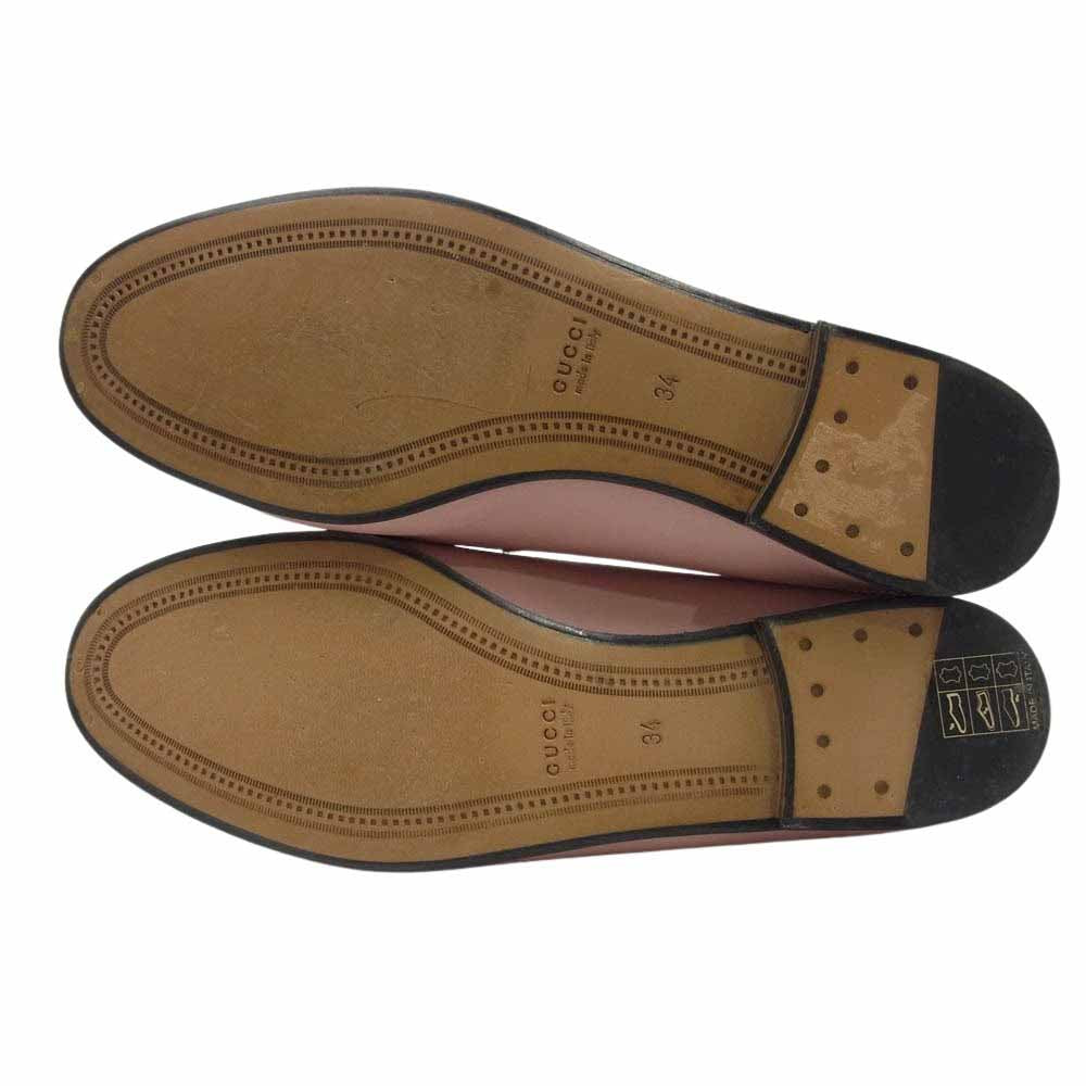 GUCCI グッチ ホースビット ローファー ピンク系 34【中古】