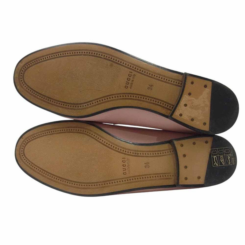 GUCCIのローファー GUCCI グッチ ホースビット ローファー ピンク系 34【中古