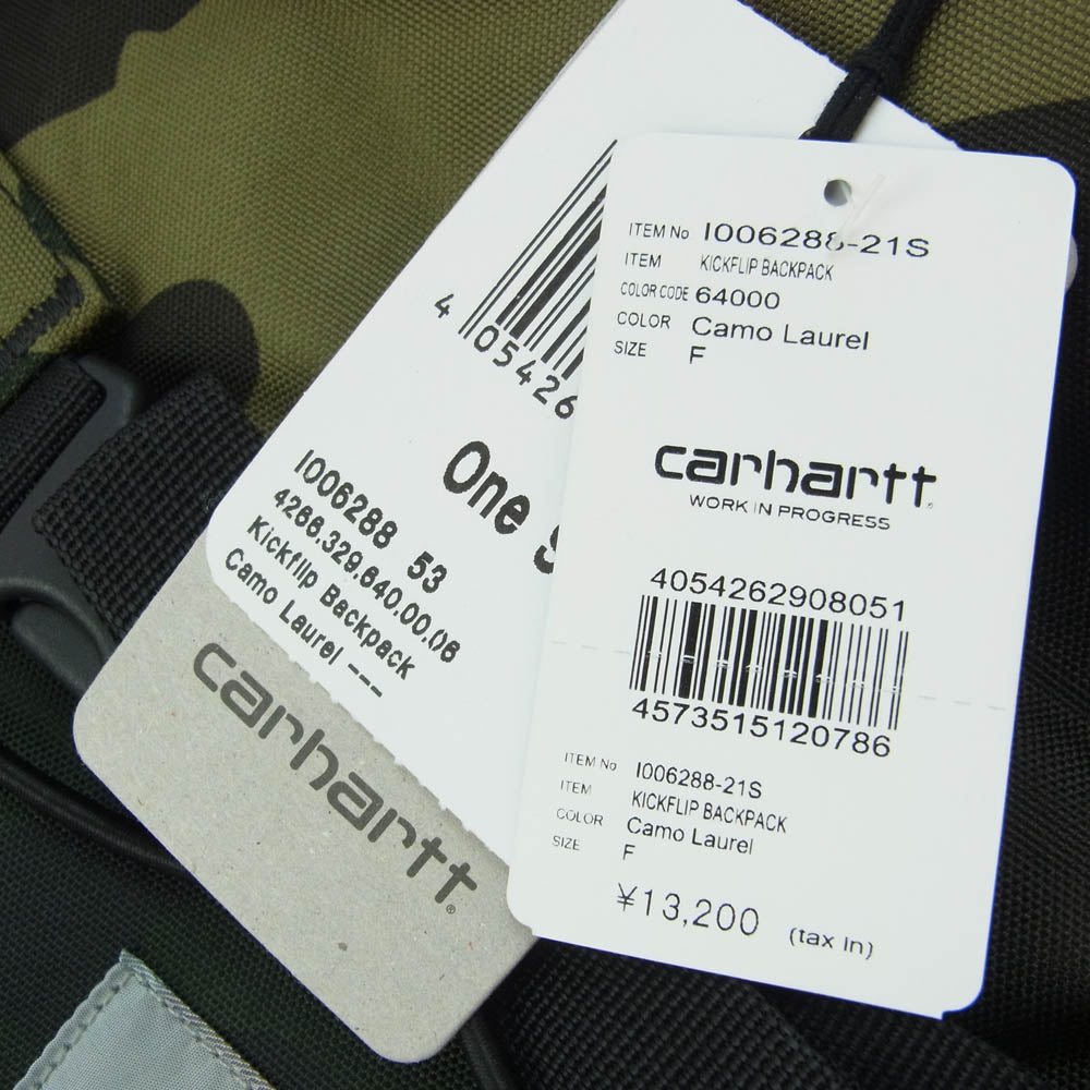 Carhartt カーハート KICKFLIP BACKPACK キックフリップ バックパック リュック カモフラ カーキ系 マルチカラー系【新古品】【未使用】【中古】