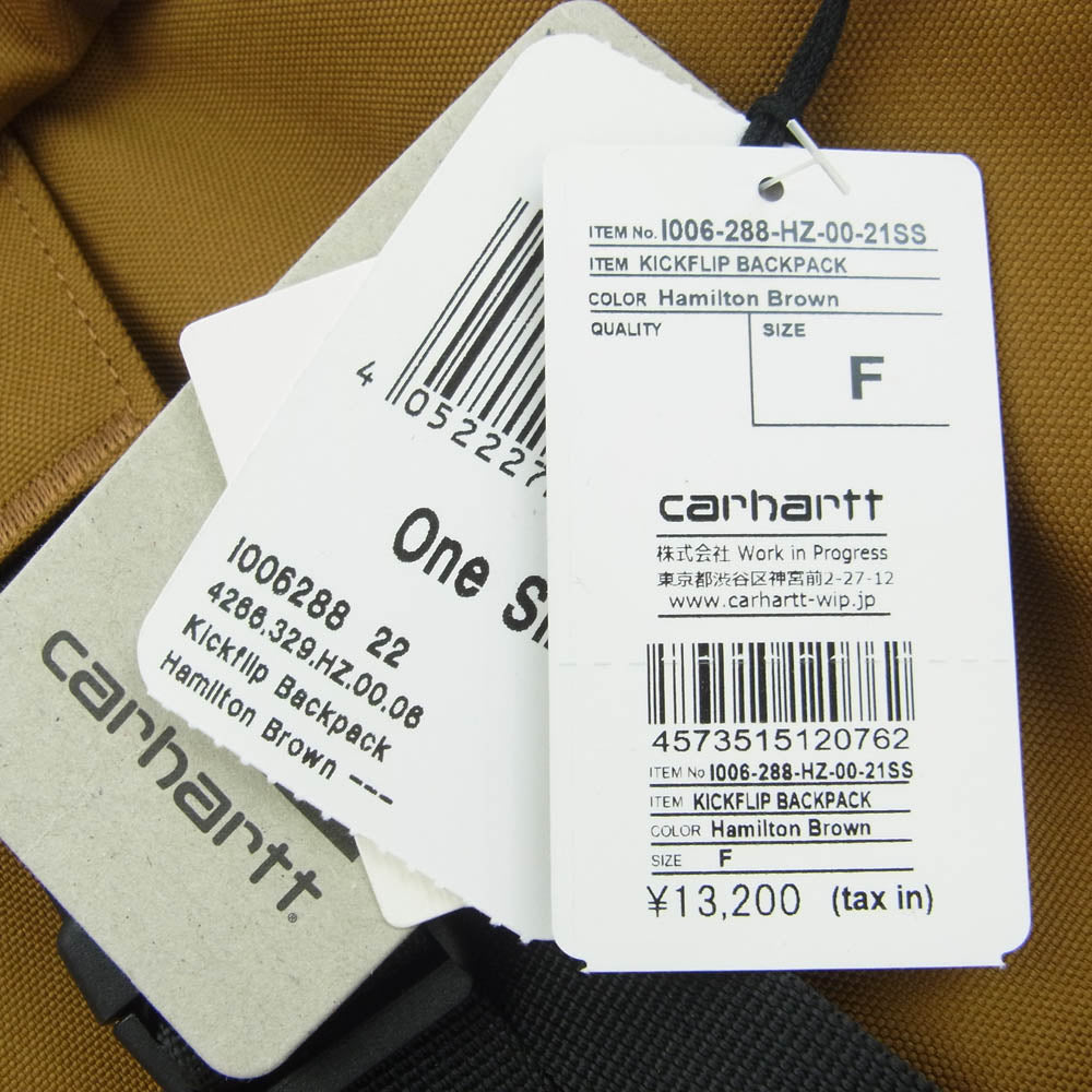 Carhartt カーハート KICKFLIP BACKPACK キックフリップ バックパック リュック ブラウン ブラウン系【新古品】【未使用】【中古】