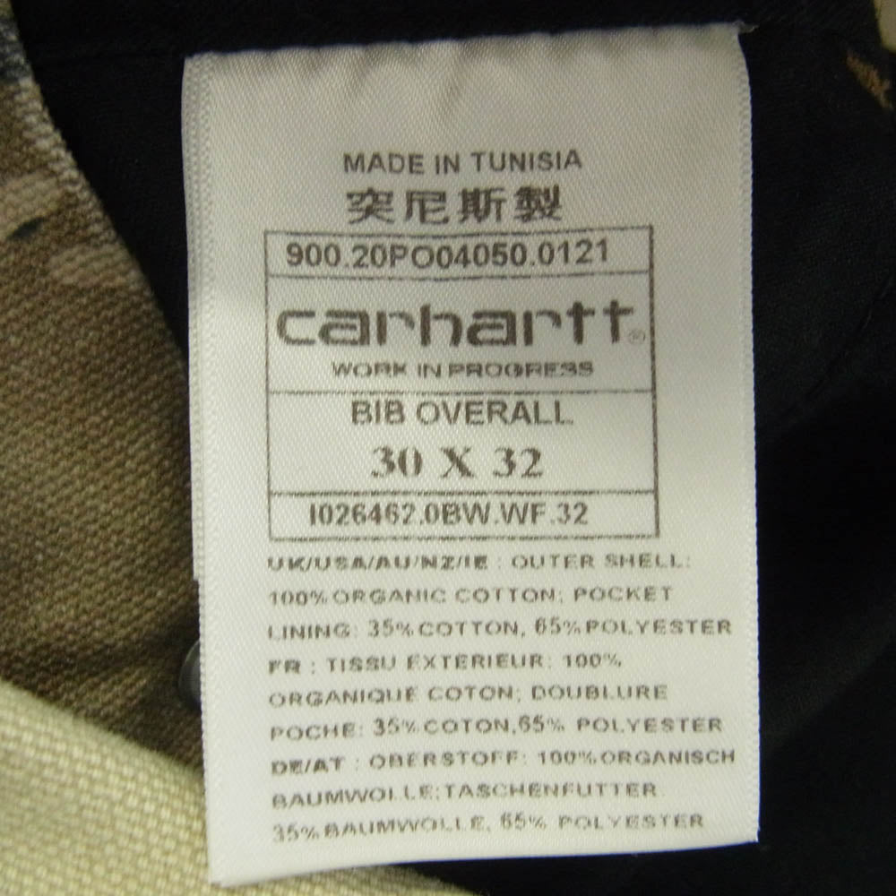 Carhartt カーハート BIB OVERALL ビブ オーバーオール リアルツリーカモ マルチカラー系【新古品】【未使用】【中古】