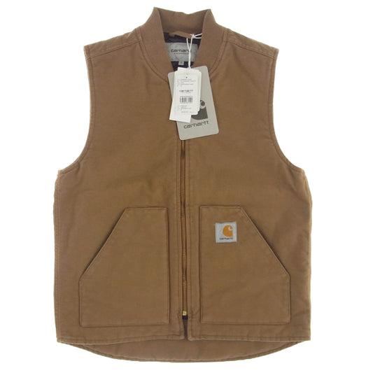 Carhartt カーハート WIP CLASSIC VEST クラシック ベスト ダック地 裏地キルティング ブラウン系 S【美品】【中古】