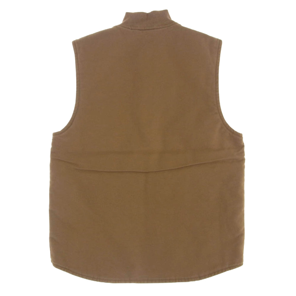 Carhartt カーハート WIP CLASSIC VEST クラシック ベスト ダック地 裏地キルティング ブラウン系 S【美品】【中古】