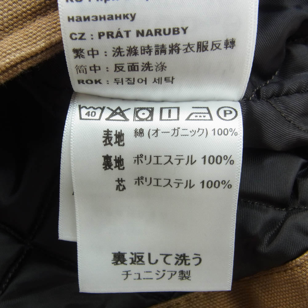 Carhartt カーハート WIP CLASSIC VEST クラシック ベスト ダック地 裏地キルティング ブラウン系 S【美品】【中古】