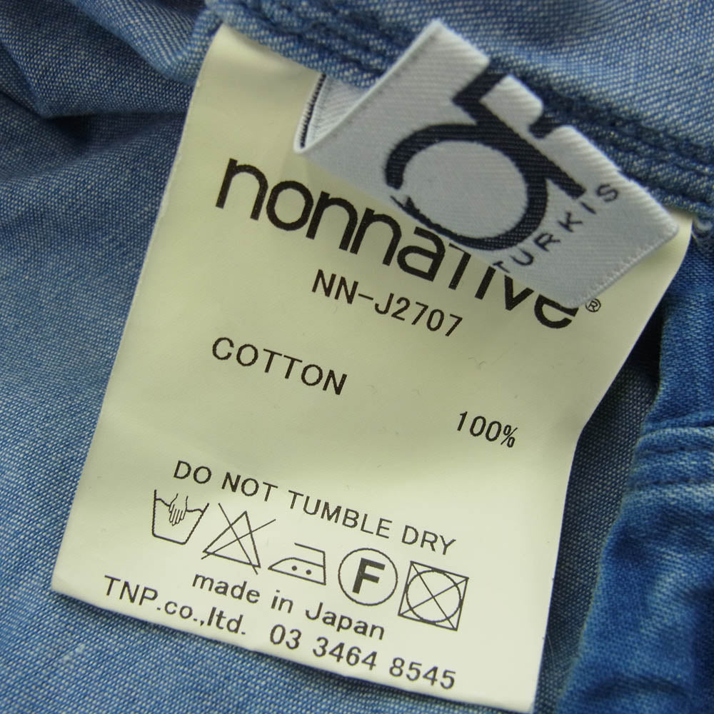nonnative ノンネイティブ 15SS NN-J2707　 TRAVELER COAT トラベラー コート デニム インディゴブルー系【中古】