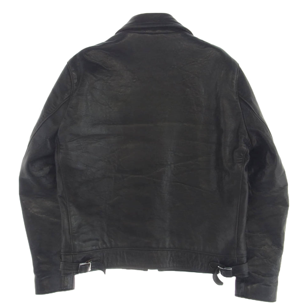 Lewis Leathers ルイスレザー 551T TIGH FIT DOMINATOR SHEEP SKIN ドミネーター タイトフィット シープスキン シングル ライダース ジャケット ブラック系 38【中古】