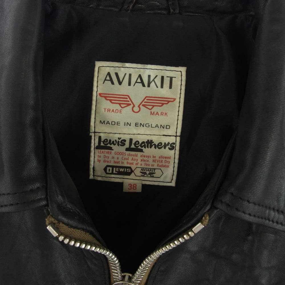 Lewis Leathers ルイスレザー 551T TIGH FIT DOMINATOR SHEEP SKIN ドミネーター タイトフィット シープスキン シングル ライダース ジャケット ブラック系 38【中古】