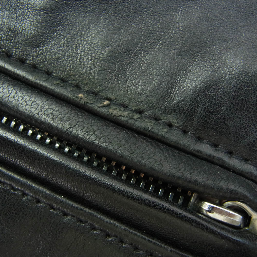 Lewis Leathers ルイスレザー 551T TIGH FIT DOMINATOR SHEEP SKIN ドミネーター タイトフィット シープスキン シングル ライダース ジャケット ブラック系 38【中古】