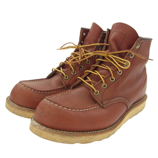 RED WING レッドウィング 8875 CLASSIC MOC TOE クラシック モック トゥ レースアップ レザー ブーツ シューズ レッド系 26.5cm【中古】