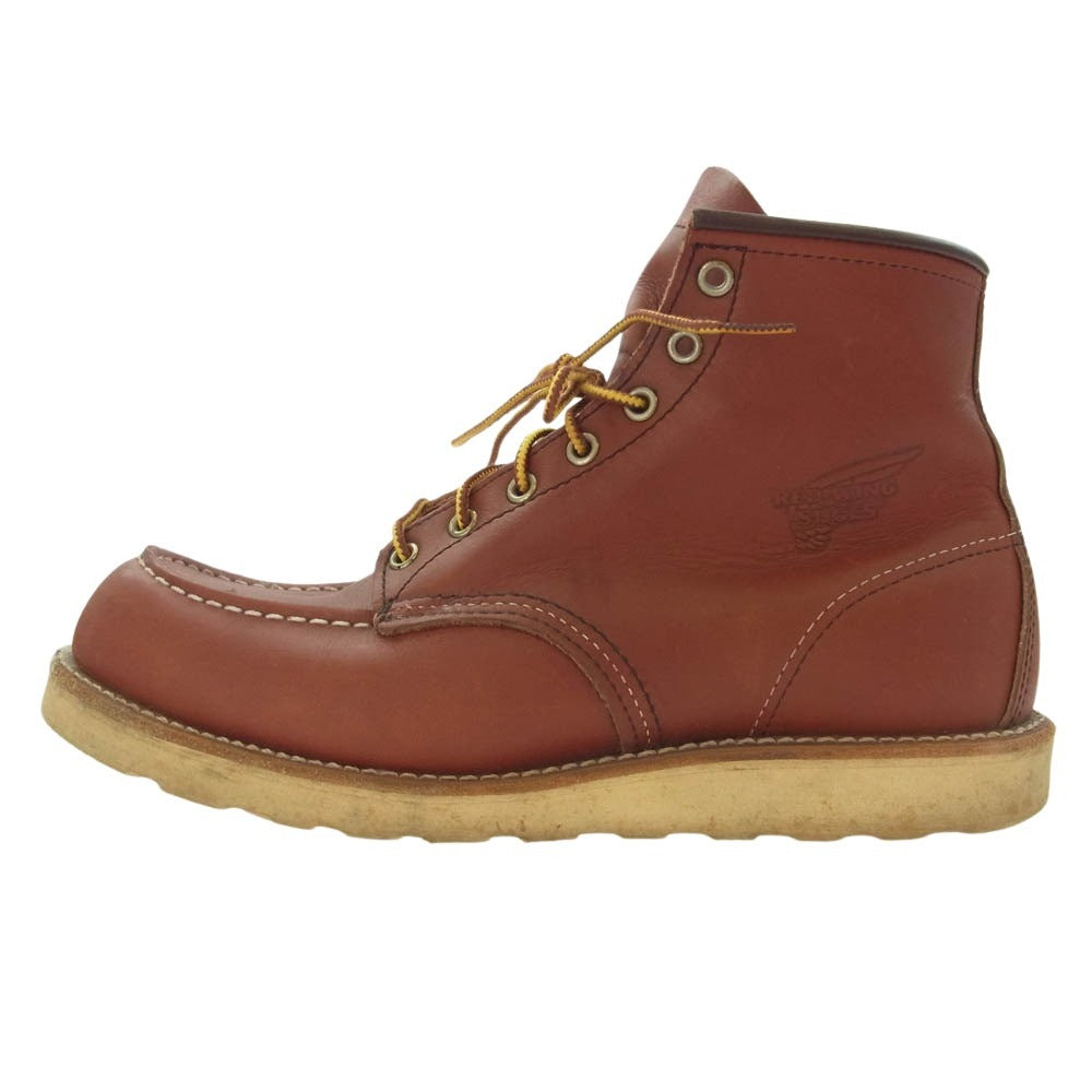 RED WING レッドウィング 8875 CLASSIC MOC TOE クラシック モック トゥ レースアップ レザー ブーツ シューズ レッド系 26.5cm【中古】