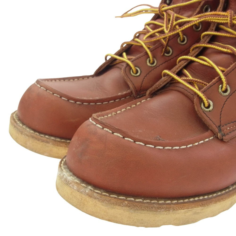 RED WING レッドウィング 8875 CLASSIC MOC TOE クラシック モック トゥ レースアップ レザー ブーツ シューズ レッド系 26.5cm【中古】