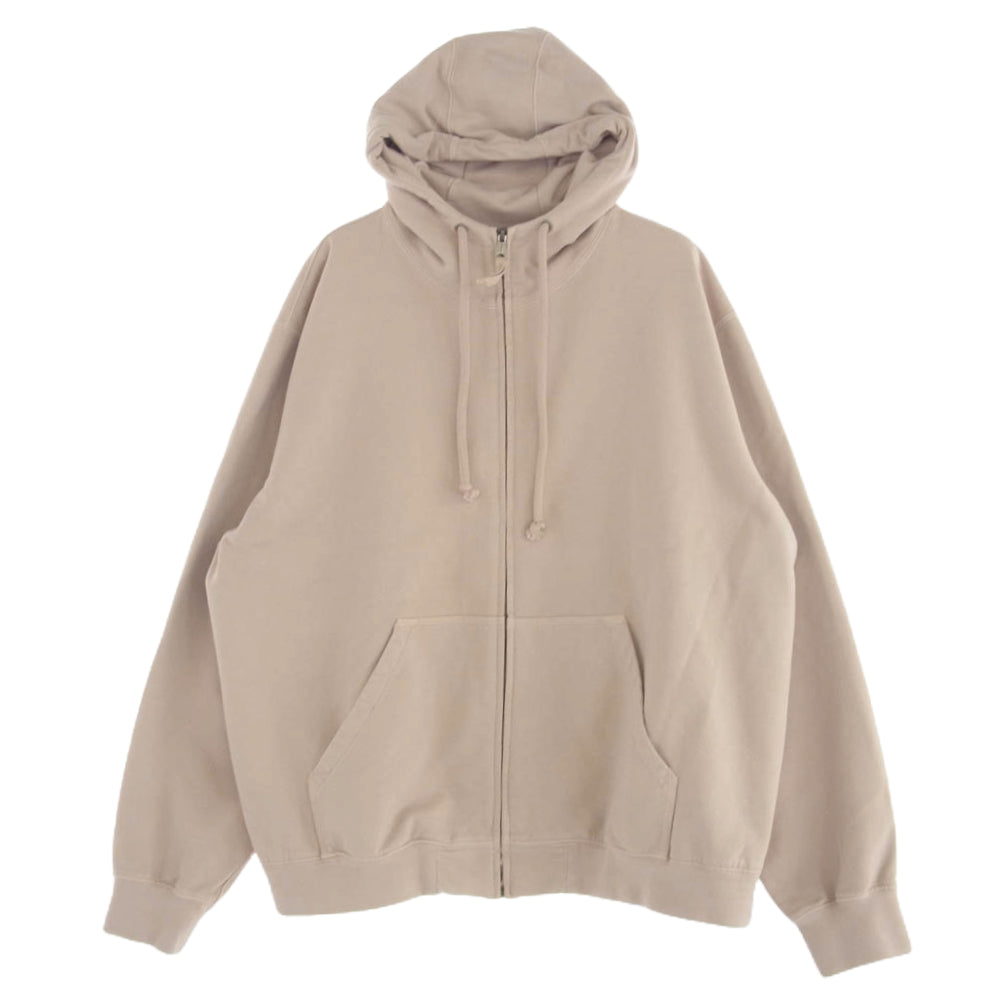 MAISON MARGIELA メゾンマルジェラ 24AW S50HG0046 S25520 SWEAT JACKET オーバーサイズ エンブロイダーロゴ ジップアップ スウェット パーカー ピンク ピンク系 S【中古】