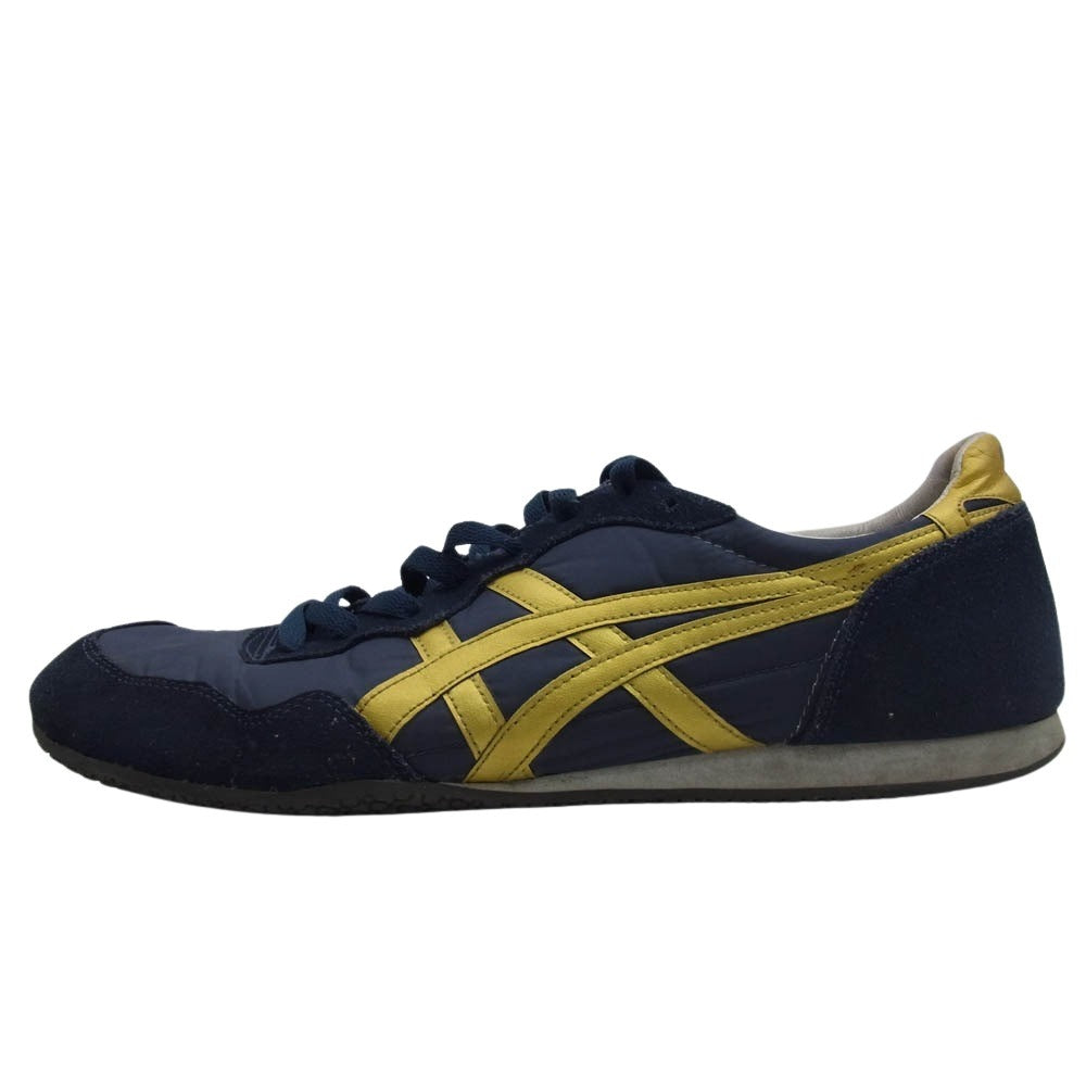 ONITSUKA TIGER オニツカタイガー 1183B400 SERRANO セラーノ スニーカー ネイビー系 ゴールド系 31cm【中古】