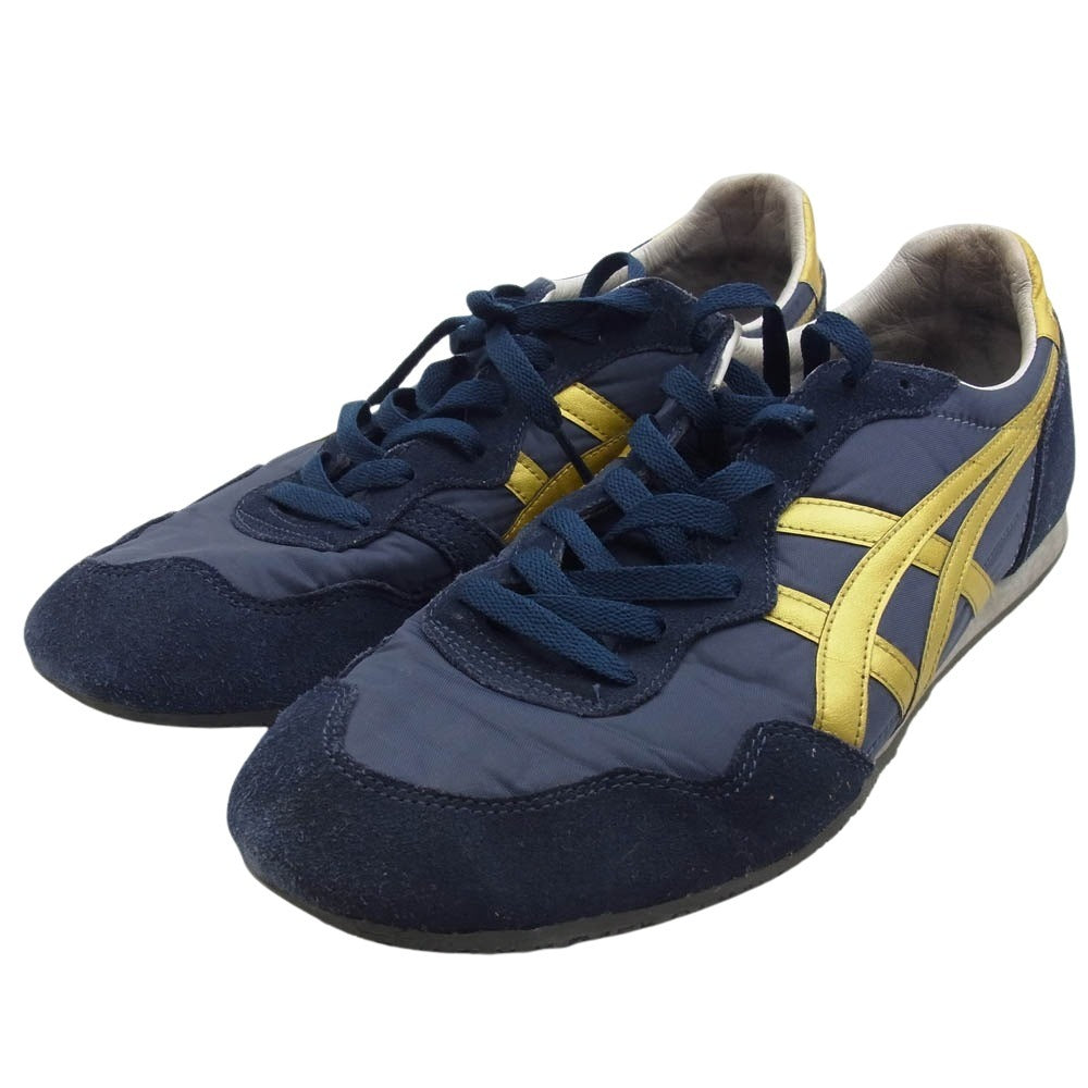 ONITSUKA TIGER オニツカタイガー 1183B400 SERRANO セラーノ スニーカー ネイビー系 ゴールド系 31cm【中古】