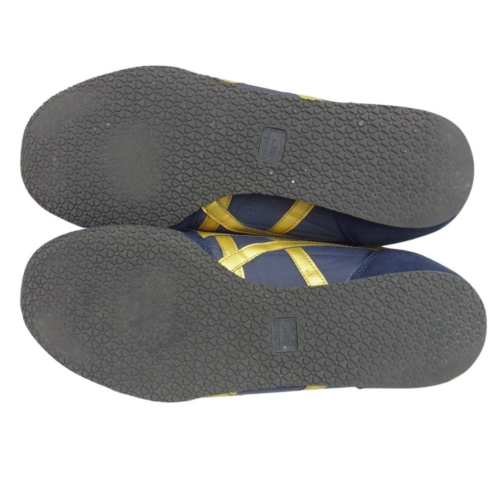 ONITSUKA TIGER オニツカタイガー 1183B400 SERRANO セラーノ スニーカー ネイビー系 ゴールド系 31cm【中古】