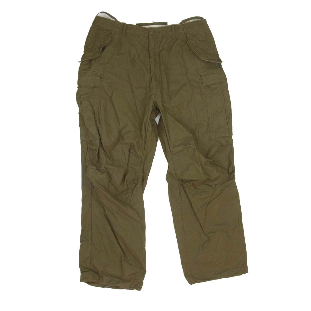 アメリカ軍 ヴィンテージ 60s M-65 WAIPER INC ワイパーインク ミリタリー カーゴ パンツ カーキ系 L【中古】