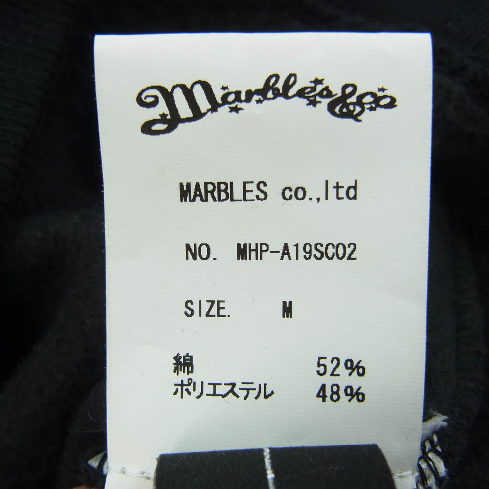 MARBLES マーブルズ MHP-A19SC02 SCARFACE スカーフェイス プリント フーディ パーカー ブラック系 M【中古】
