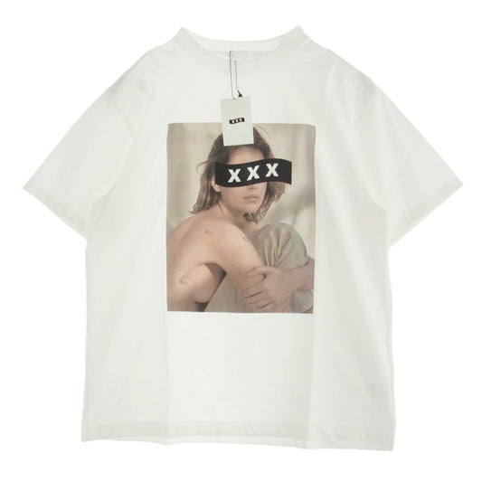 GOD SELECTION XXX ゴッドセレクション GX-A22-ST-01 プリント 半袖 Tシャツ ホワイト系 S【新古品】【未使用】【中古】