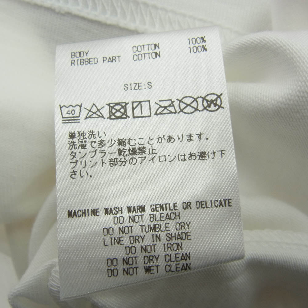 GOD SELECTION XXX ゴッドセレクション GX-A22-ST-01 プリント 半袖 Tシャツ ホワイト系 S【新古品】【未使用】【中古】