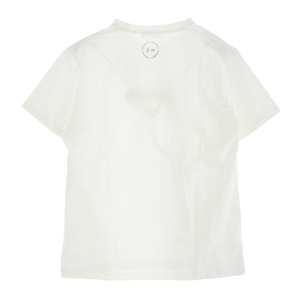 GOD SELECTION XXX ゴッドセレクション GX-S19-FST-01 × FRAGMENT FRGMT フラグメント プリント 半袖 Tシャツ ホワイト系 S【新古品】【未使用】【中古】